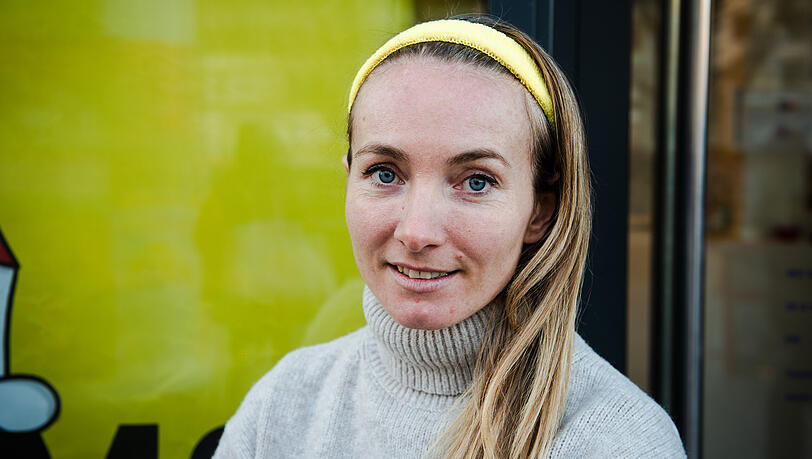 Felicia Rief von der Mieterinitiative Ausspekuliert.