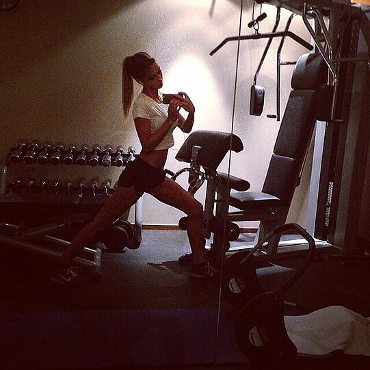 Selfie beim Fitness, oder Selfie beim...