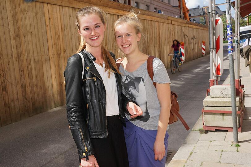 Gut gelaunt: Greta und Laura.