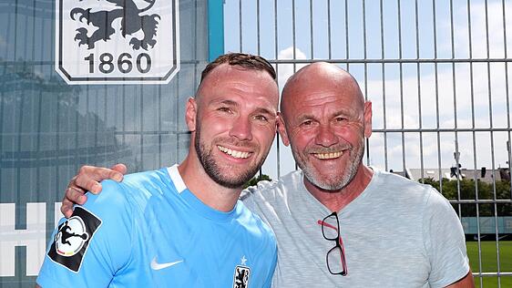 Papa Bernd Hobsch mit Sohn Patrick.