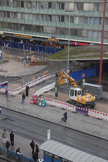 So sieht's seit Mittwoch am Münchner Hauptbahnhof aus: Baustelle soweit das Auge reicht