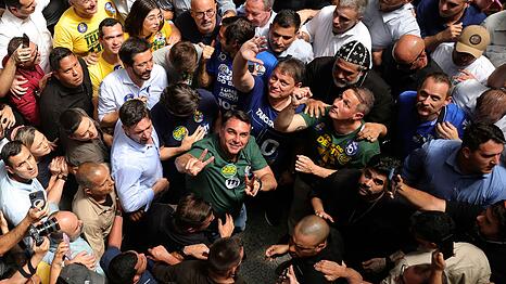 "Hier flie&szlig;t das Blut Bolsonaros", sagte Fl&aacute;vio Bolsonaro. (Archivbild)