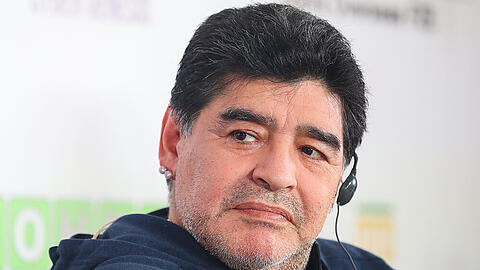 Diego Maradona ist in Isoaltion