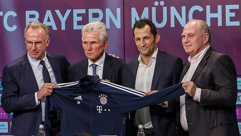 Jupp Heynckes bei seiner offiziellen Vorstellung.