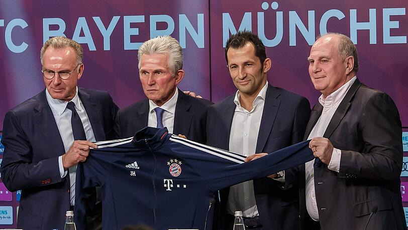 Jupp Heynckes bei seiner offiziellen Vorstellung. Jupp Heynckes bei seiner offiziellen Vorstellung.