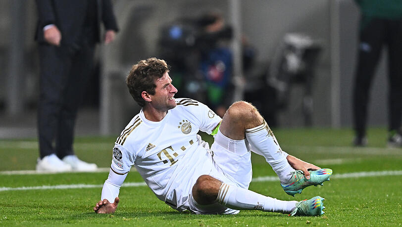 Thomas Müller musste gegen Viktoria Pilsen ausgewechselt werden.