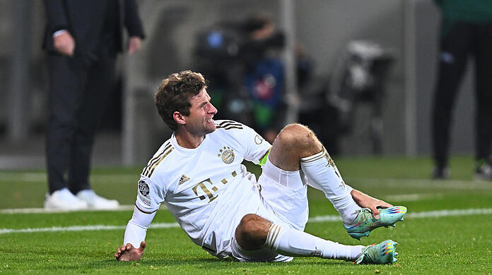 Thomas Müller musste gegen Viktoria Pilsen ausgewechselt werden.