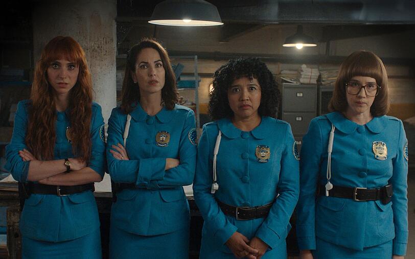Die "Women in Blue" nehmen wieder den Kampf f&uuml;r Gerechtigkeit und gegen das korrupte, patriarchalische System auf (von links): Valentina (Natalia T&eacute;llez), Mar&iacute;a (B&aacute;rbara Mori), Gabina (Amorita Rasgado) und &Aacute;ngeles (Ximena Sari&ntilde;ana).