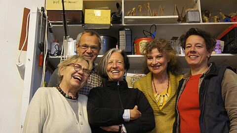 Von links: Christina Weck,Peter Pich, Marlies Poss, Blanka Wilchfort, Sibylle Semlitsch.