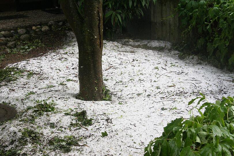 Unwetter in Rosenheim.