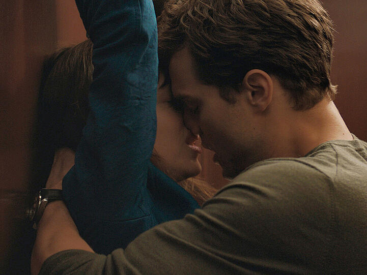 Dakota Johnson und Jamie Dornan in "Fifty Shades of Grey"
