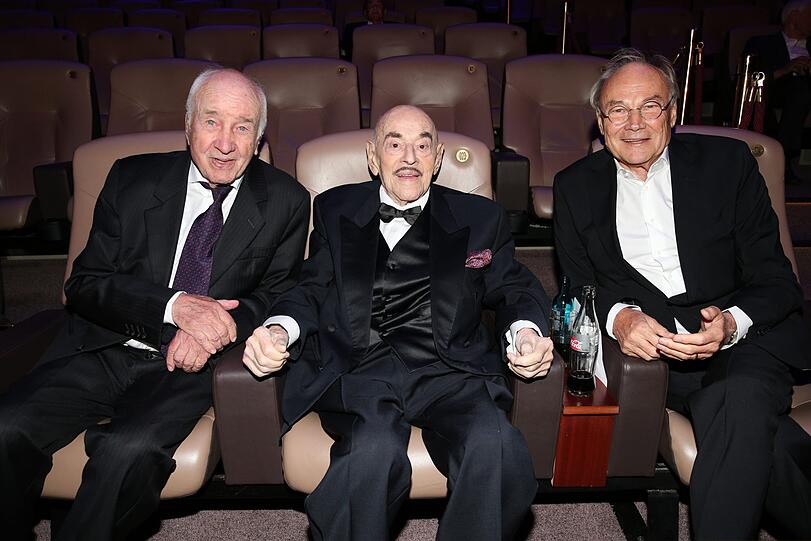 Armin Mueller-Stahl, Artur Brauner und Klaus Maria Brandauer