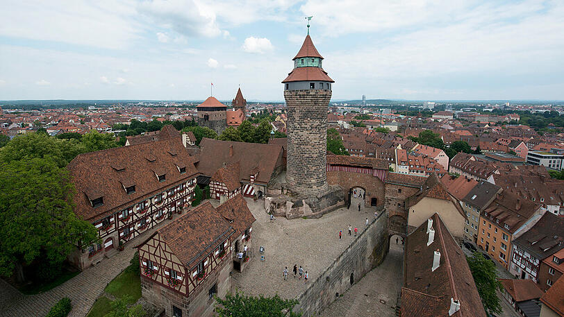 Blick vom Heidenturm der Kaiserburg.