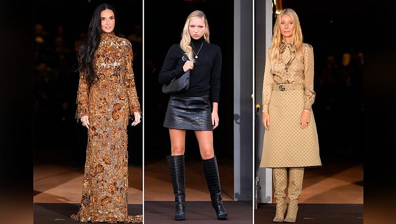 Demi Moore, Lila Moss und Gwyneth Paltrow feierten die neue Ära von Gucci mit der Premiere eines Kurzfilms auf der Mailänder Modewoche.