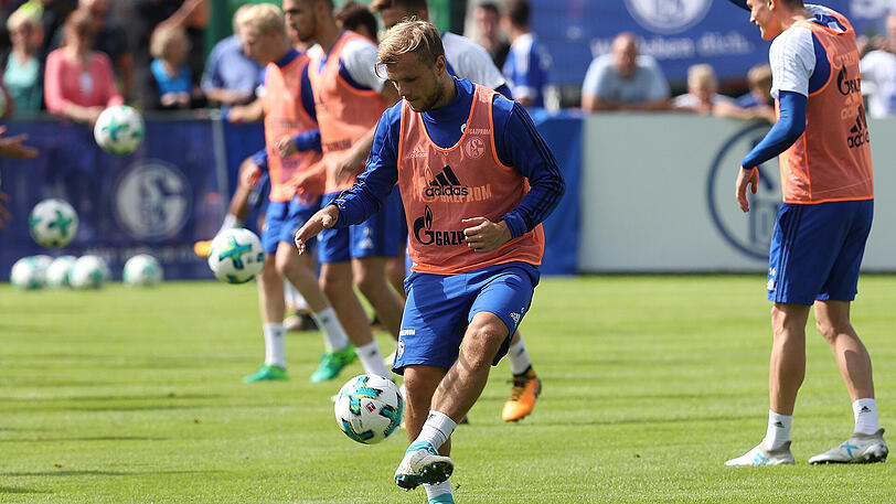 Da war noch alles gut: Johannes Geis mit dem FC Schalke 04 im Trainingslager in Österreich.