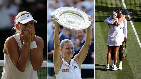 "Ein Traum ist wahr geworden", sagte Angelique Kerber, als sie um 18.27 Uhr Ortszeit die begehrte Venus Rosewater Dish in den Händen hielt.