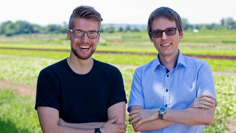 Ben Kohz (l.) und Jonas Meder sind die Gründer von Erntebox. Ben Kohz (l.) und Jonas Meder sind die Gründer von Erntebox.