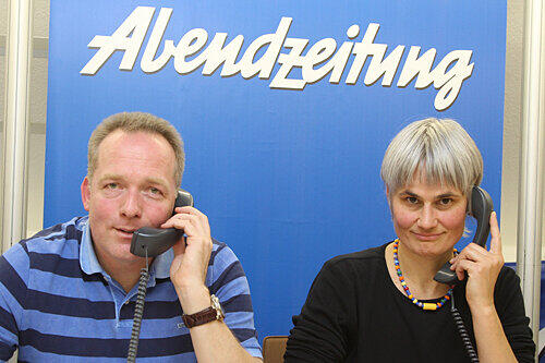 Gaben den rauchenden AZ-Lesern jede Menge Tipps: Dr. Matthias Urlbauer und Sabine Strahler vom Klinikum Nürnberg.