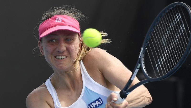 Hatte gegen die Tschechien Muchova keine Chance: Mona Barthel in Aktion. Hatte gegen die Tschechien Muchova keine Chance: Mona Barthel in Aktion.