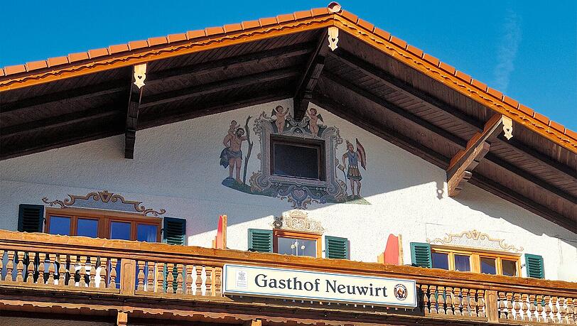 Der Gasthof Neuwirt. Der Gasthof Neuwirt.