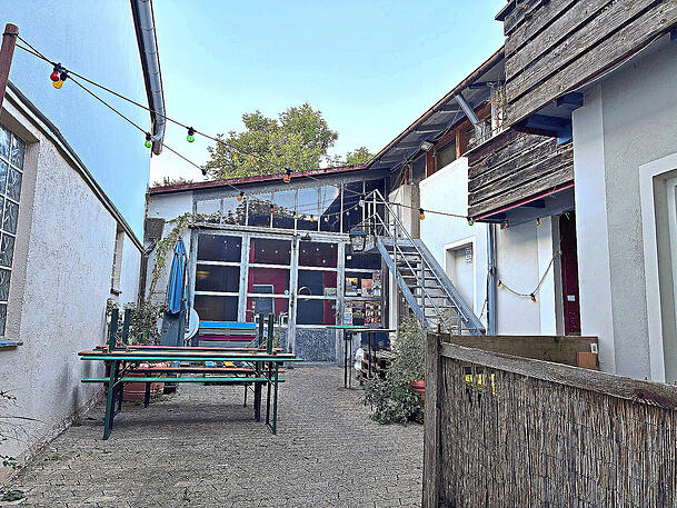 Der Innenhof an der M&uuml;hlstra&szlig;e.