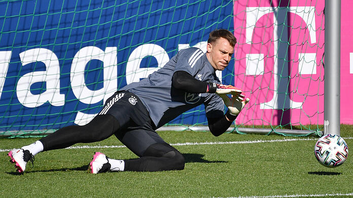 Manuel Neuer im DFB-Trainingslager in Seefeld.