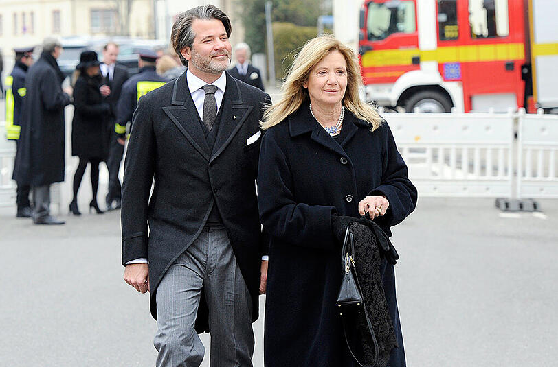 Fürstin Maximiliane Milana zu Fürstenberg mit Sohn Erbprinz Prinz Christian