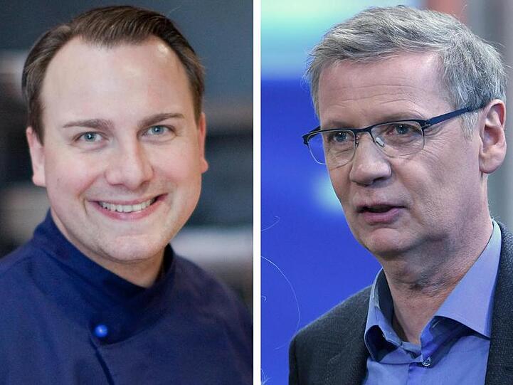 Tim Raue und Moderator Günther Jauch eröffnen in der Potsdamer Villa Kellermann am Heiligen See ein Restaurant.