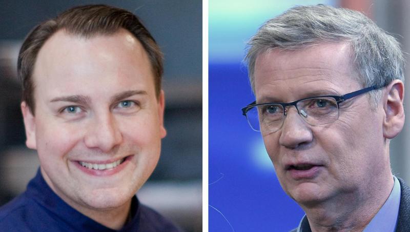 Tim Raue und Moderator Günther Jauch eröffnen in der Potsdamer Villa Kellermann am Heiligen See ein Restaurant. Tim Raue und Moderator Günther Jauch eröffnen in der Potsdamer Villa Kellermann am Heiligen See ein Restaurant.