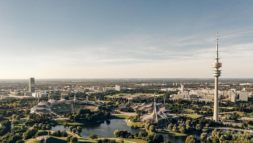 Zum kr&ouml;nenden Abschluss gibt&rsquo;s einen tollen Blick &uuml;ber den Olympiapark.