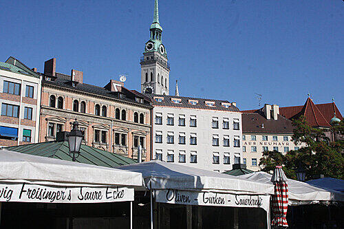 Der Münchner Viktualienmarkt