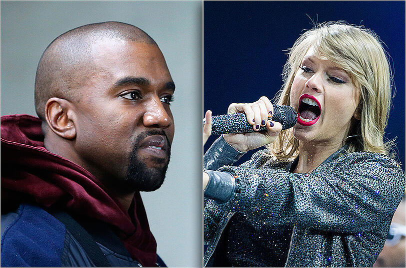 Werden wohl keine Freunde mehr: Taylor Swift und Kanye West.