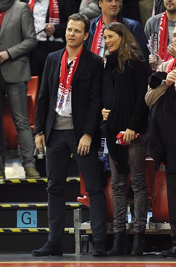 Auch Oliver Biehoff war mit seiner Frau Klara am Samstag im Audi Dome.
