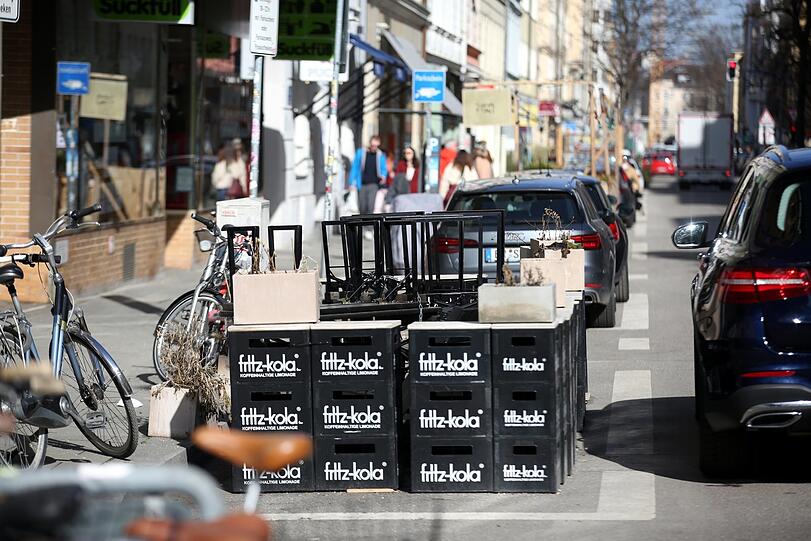 An der Türkenstraße ist alles kompakt gestapelt.