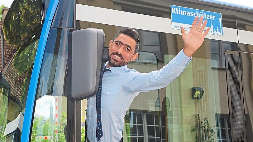 "Ich liebe München": Salar Osman will Busfahrer werden.