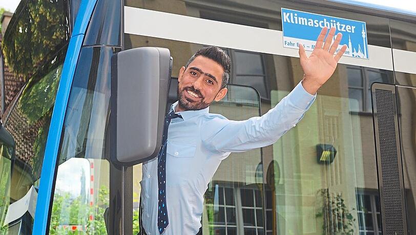"Ich liebe München": Salar Osman will Busfahrer werden.