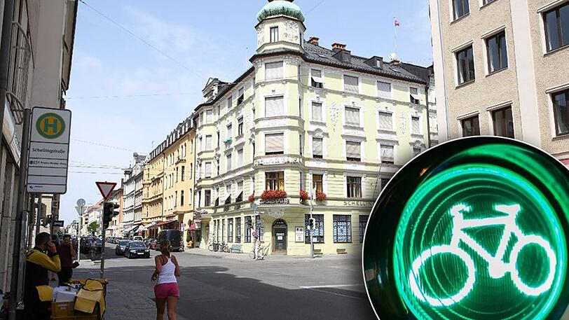 Hier bestimmen auch weiter die Radler das Tempo.