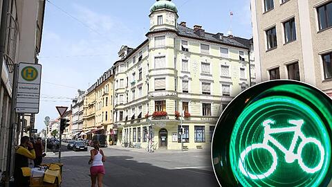 Hier bestimmen auch weiter die Radler das Tempo.