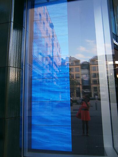 Gesehen in der Hofstatt: Das scheinbar blaue Wasser.