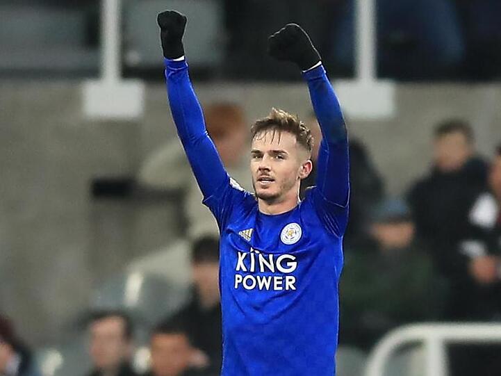 James Maddison traf für Leicester City zum 2:0.
