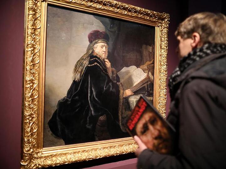 "Der Gelehrte im Studierzimmer" von Rembrandt im Wallraf-Richartz-Museum.