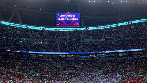 88.669 Zuschauer sahen die Partie zwischen Portugal und Uruguay im Stadion.