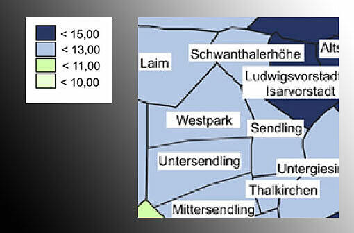 Sendling-Westpark: 11,7 Euro/qm