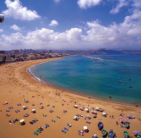 Gran Canaria: Playa las Canteras bei Las Palmas