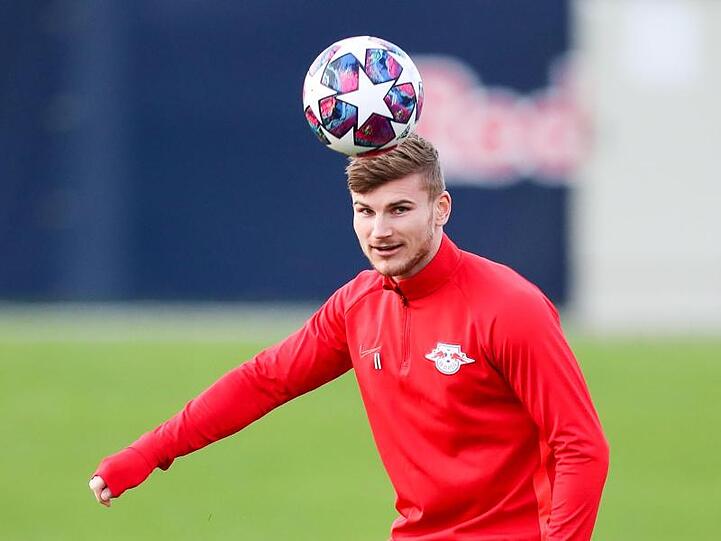 Spieler Timo Werner von RB Leipzig nimmt am Training teil. Foto: Jan Woitas/dpa-Zentralbild/dpa
