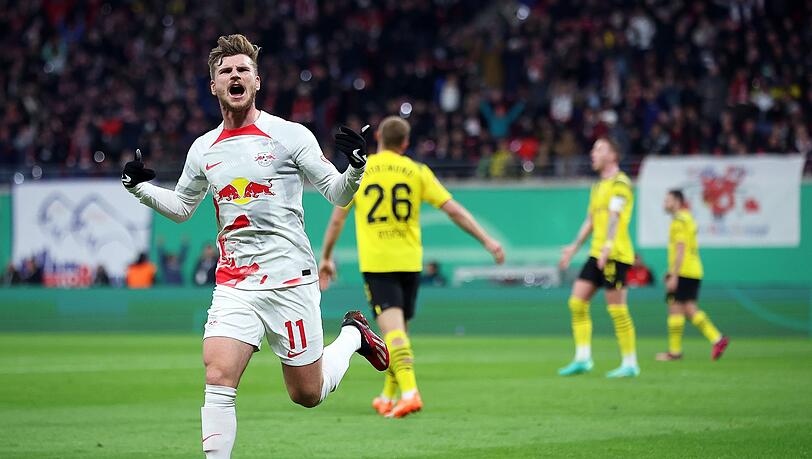 Brachte Leipzig in Führung: Timo Werner. Brachte Leipzig in Führung: Timo Werner.