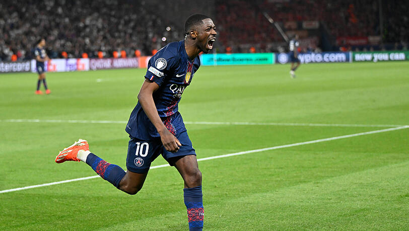 Traf im Halbfinal-Hinspiel doppelt: Ballon-D'Or-Sieger Ousmane Demb&eacute;l&eacute;.