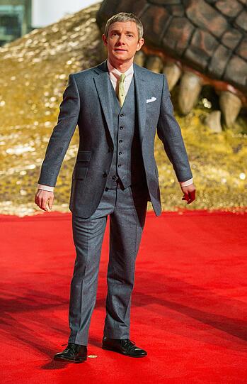 Der britische Schauspieler Martin Freeman kommt zur Europapremiere des Films «Der Hobbit - Smaugs Einöde»