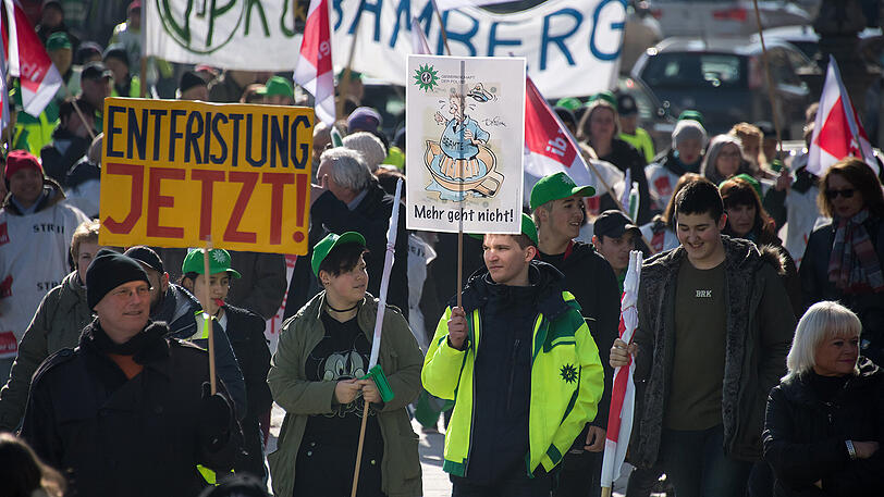 Bilder vom Dienstag: Beschäftigte des öffentlichen Dienstes streiken in München.