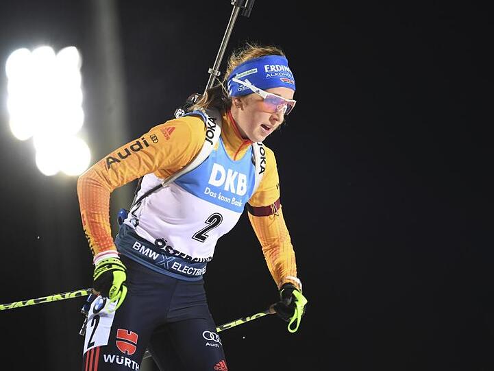 Lief im Einzel als beste Deutsche auf Rang zwölf: Biathletin Franziska Preuß.
